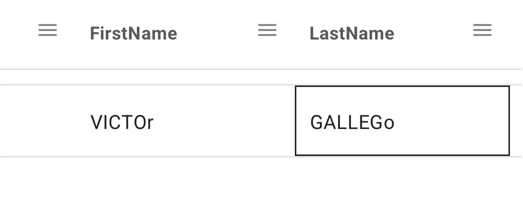 Chaotic use of lowercase and uppercase to hide records. An example of the error in the HPD multiple dwelling registration contact dataset.