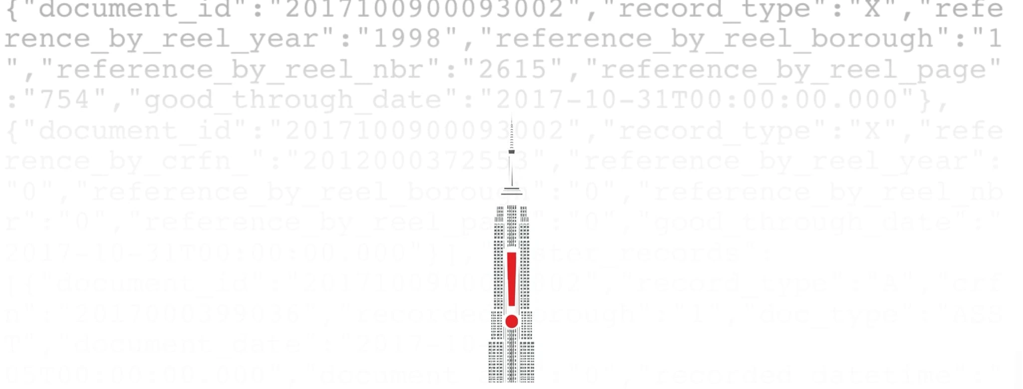 NYC data error report header